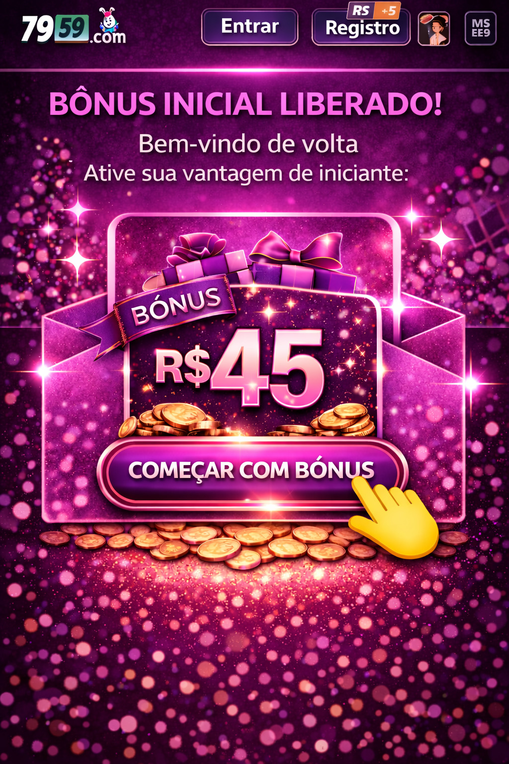 plataforma que da bônus no cadastro 